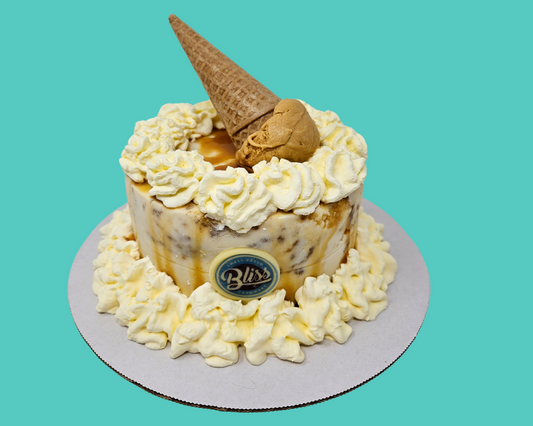 Butterscotch Oatmeal Cookie Ice Cream Cake (GF)